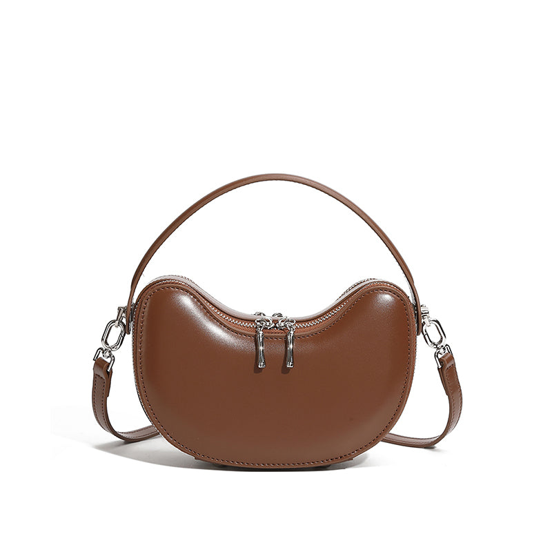 Niche design genuine leather handbag genuine leather exquisite high-end shoulder crossbody dumpling women