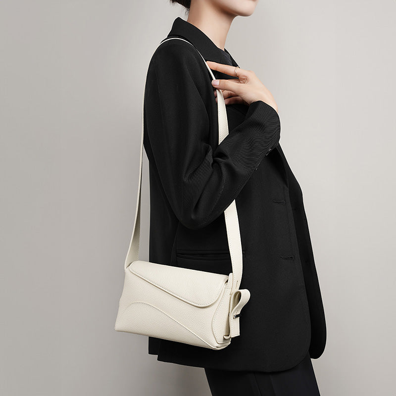 Genuine leather large capacity underarm bag versatile shoulder crossbody tote bag women's bag