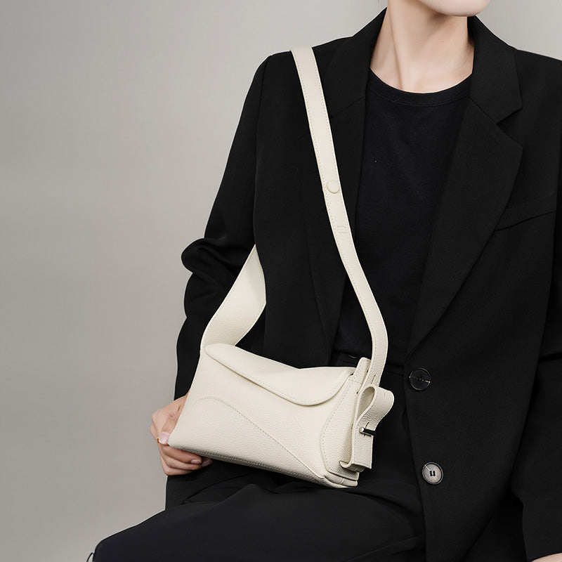 Genuine leather large capacity underarm bag versatile shoulder crossbody tote bag women's bag