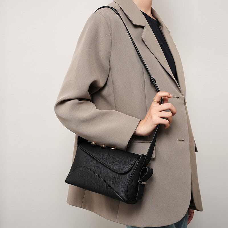 Genuine leather large capacity underarm bag versatile shoulder crossbody tote bag women's bag