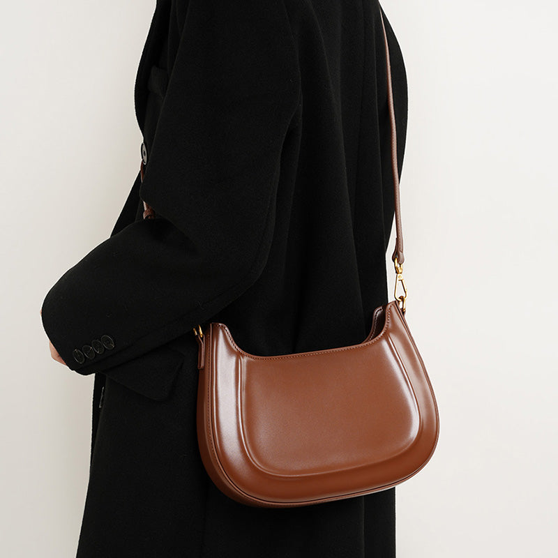 Vintage Underarm Bag Single Shoulder Saddle Bag