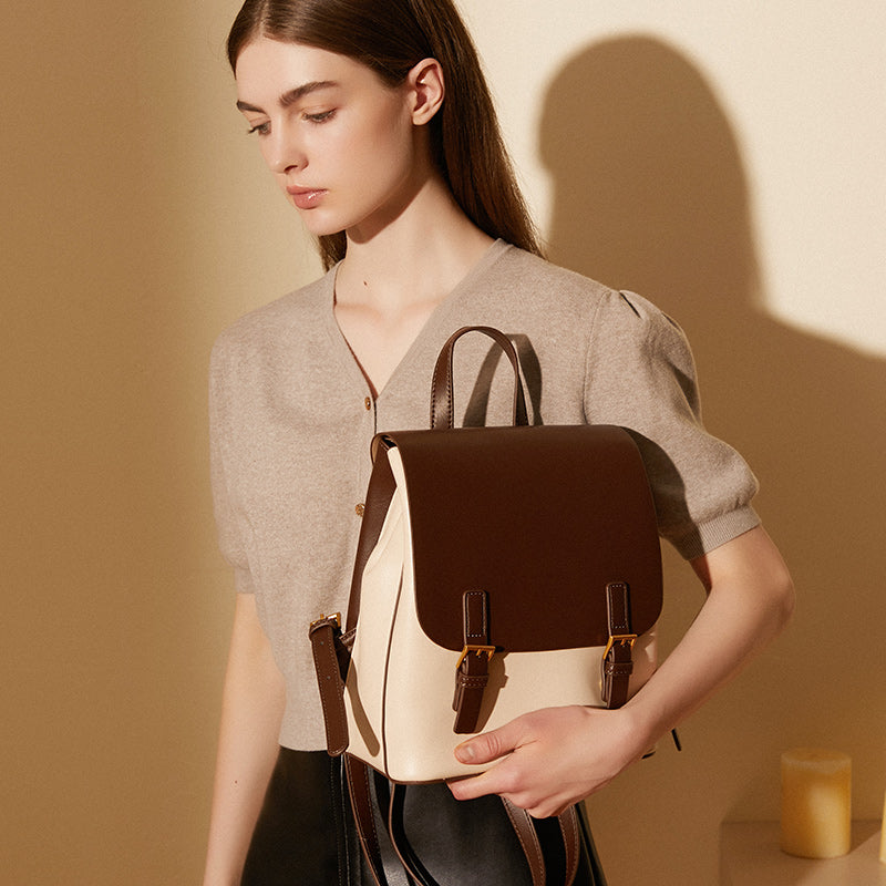Simple European and American retro backpack