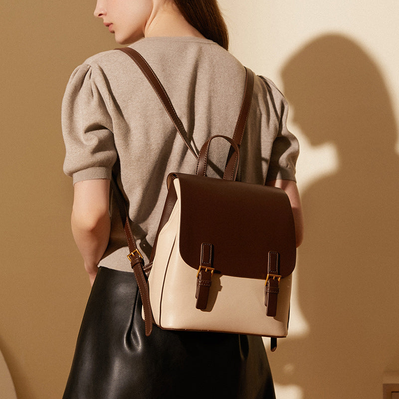 Simple European and American retro backpack