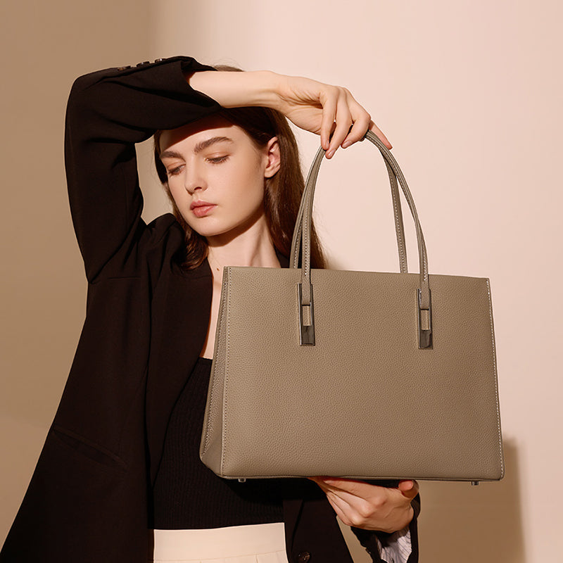 Genuine leather women's bag commuter shoulder tote bag large capacity first layer cowhide handbag