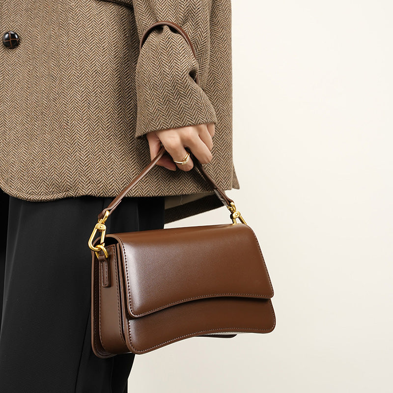 Vintage Underarm Crossbody Saddle Bag