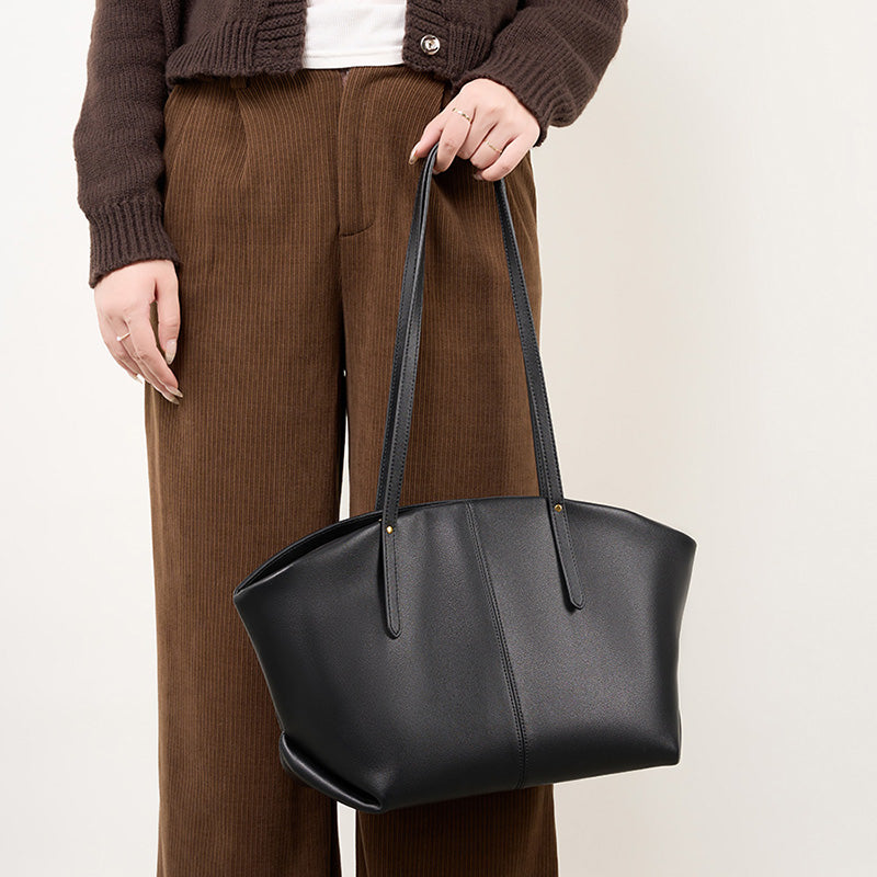 Genuine leather women's bag fashion tote bag casual shoulder bag cowhide ladies handbag large capacity