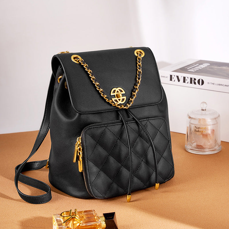 Chanel style chain backpack