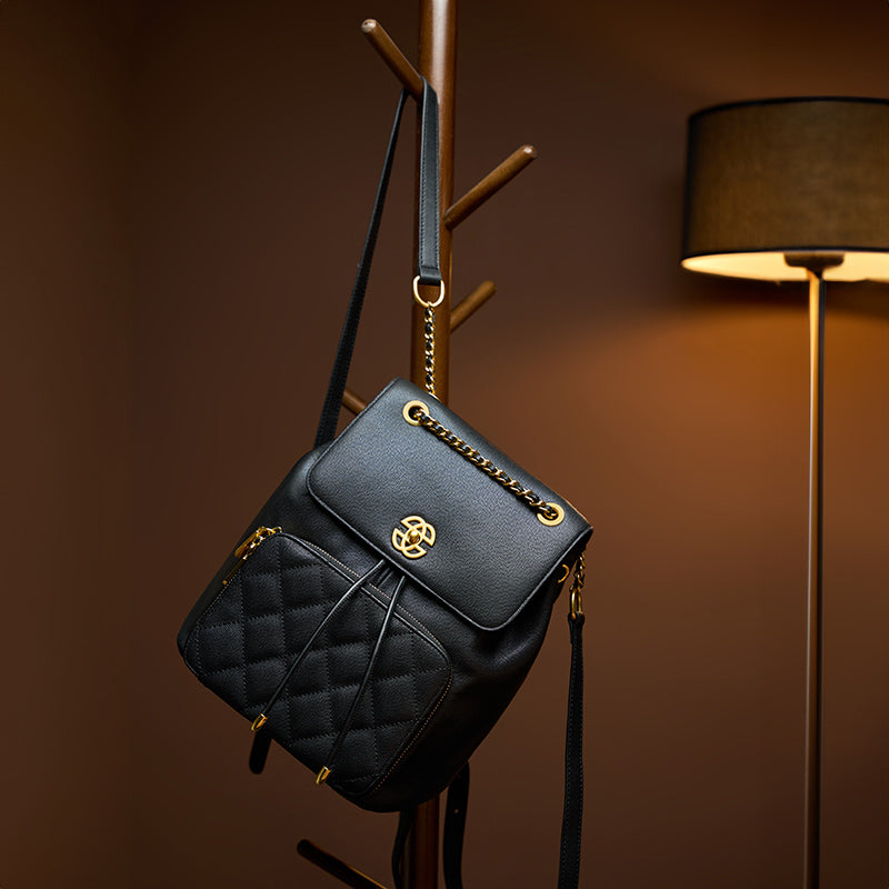 Chanel style chain backpack
