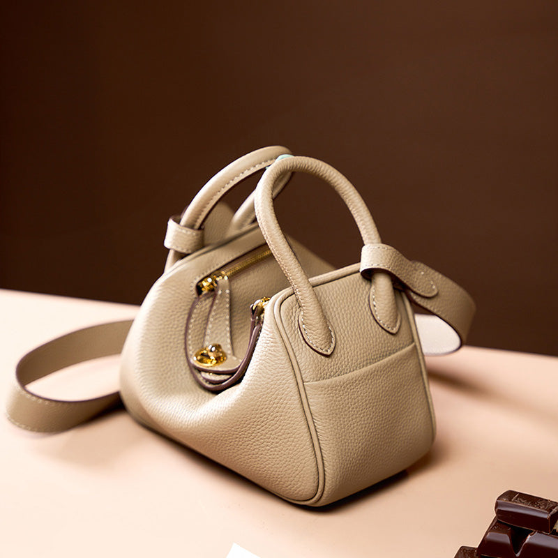 Genuine leather Lindy bag mini shoulder messenger bag pillow bag versatile Lindy handbag