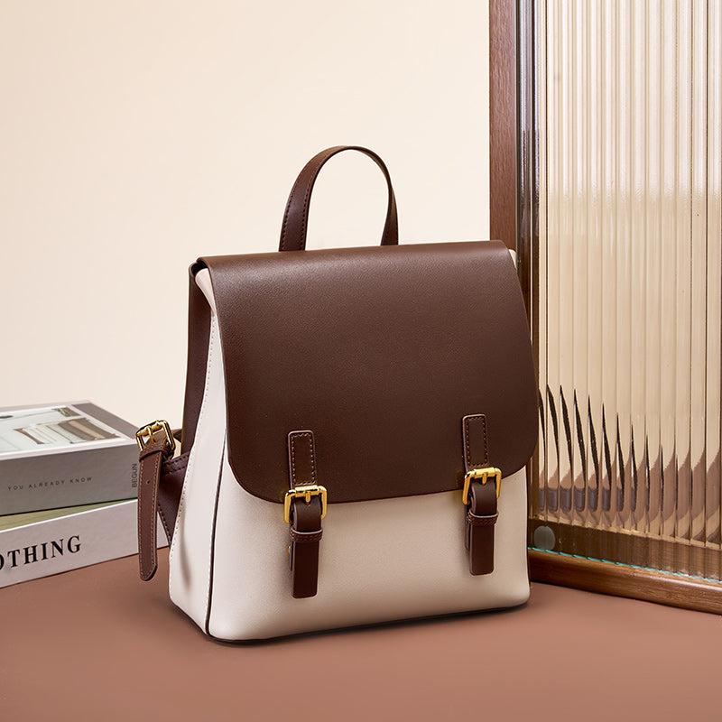 Simple European and American retro backpack