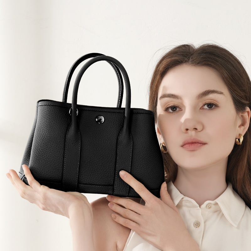 First layer TC cowhide bucket bag handbag