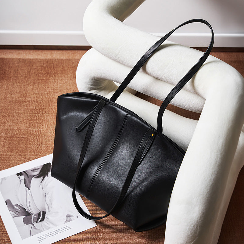 Genuine leather women's bag fashion tote bag casual shoulder bag cowhide ladies handbag large capacity