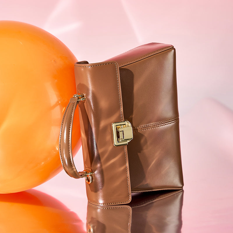 Genuine leather horseshoe buckle Kelly bag high-quality texture handbag shoulder crossbody bag