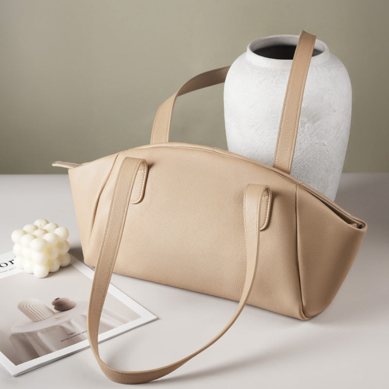 Genuine leather tote bag fashionable underarm bag