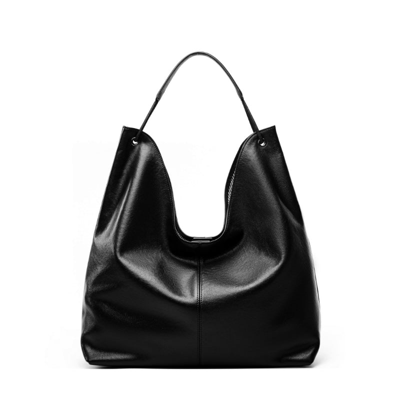 Vegetable Tanned Cowhide Tote Bag Single Shoulder Underarm Bag
