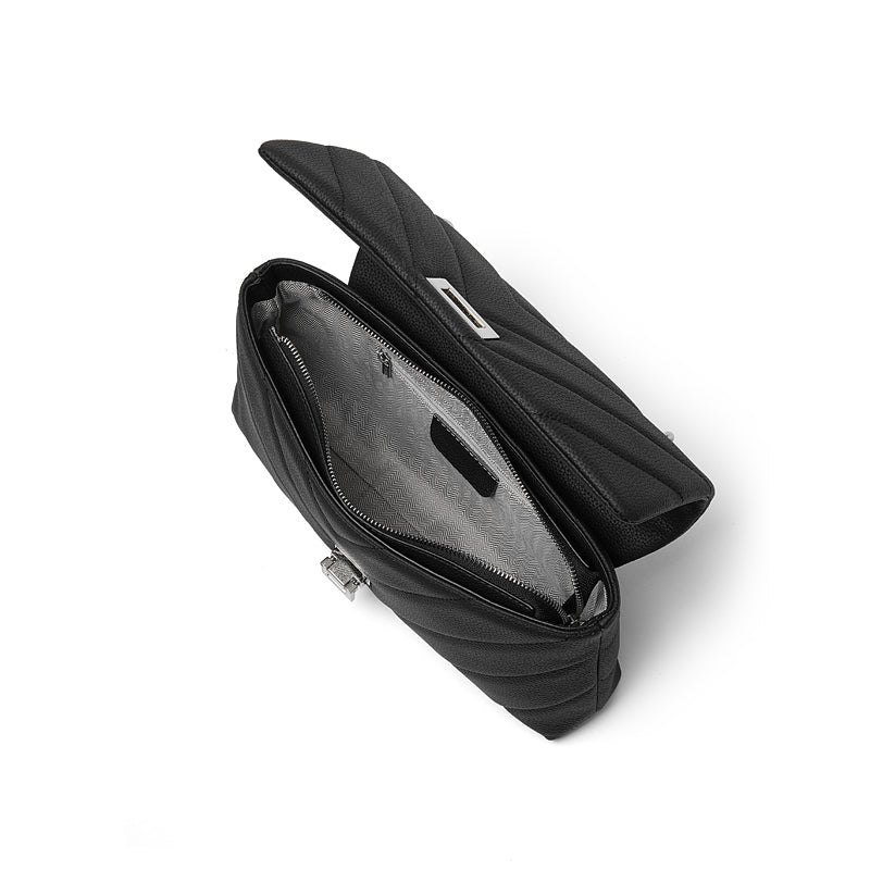 Top layer cowhide shoulder bag Chanel style genuine leather chain underarm crossbody bag