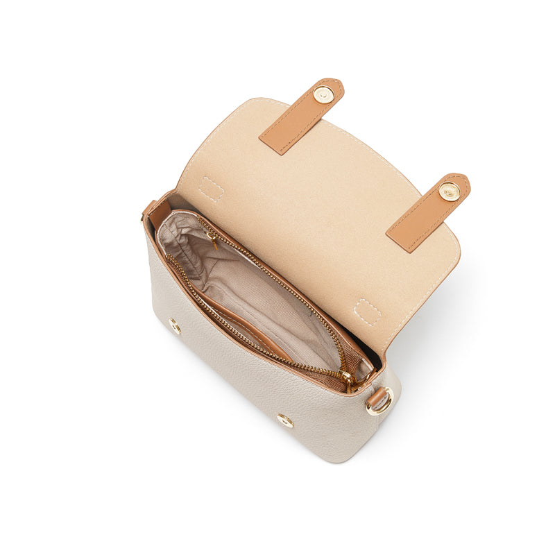 Cambridge bag with top-grain cowhide, high-grade genuine leather handbag, versatile shoulder bag