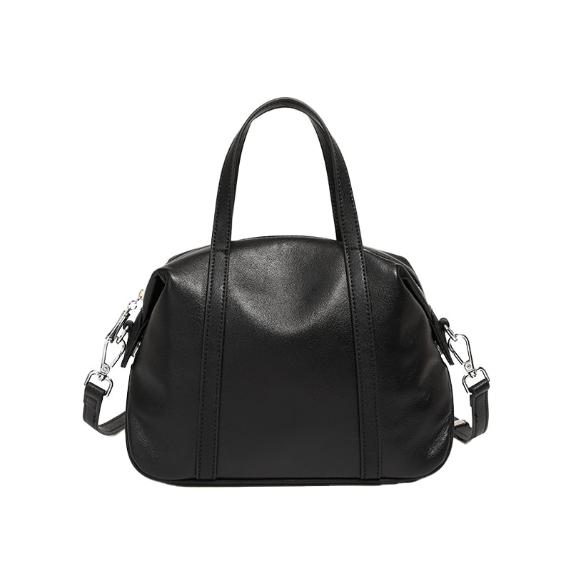 Genuine leather niche shoulder Boston bag fashionable pillow versatile handbag crossbody bag