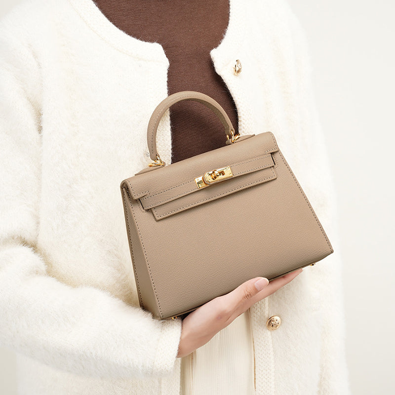 Fashion Cowhide Kelly Crossbody Handbag