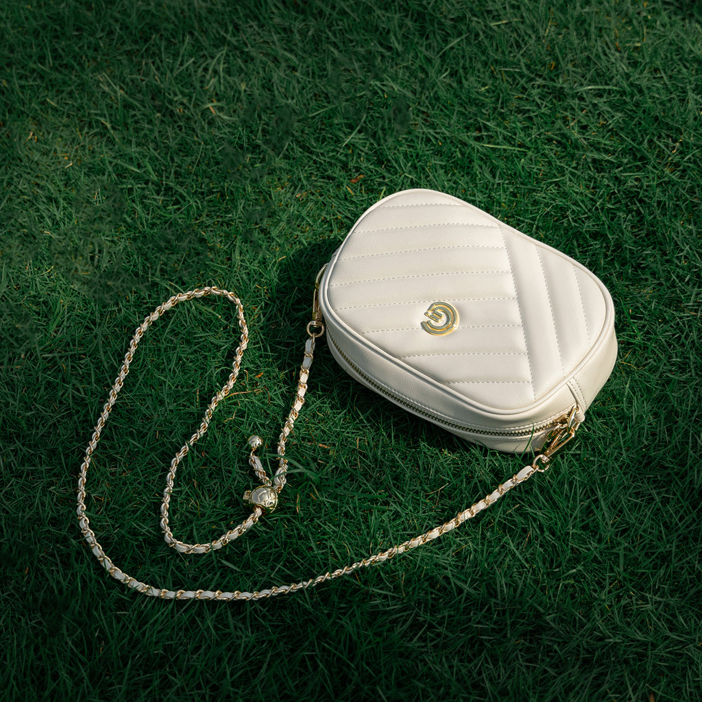 Genuine leather diamond chain small square bag fashionable and versatile mobile phone bag shoulder crossbody women's bag