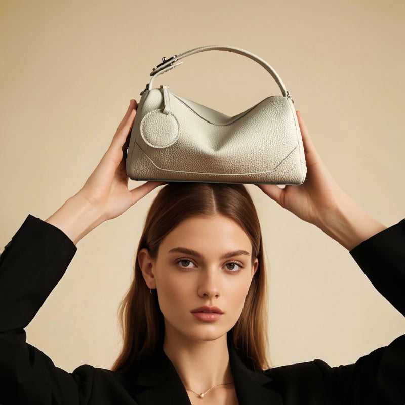 Fashion genuine leather Boston bag handbag shoulder bag