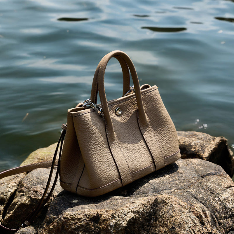 First layer TC cowhide bucket bag handbag