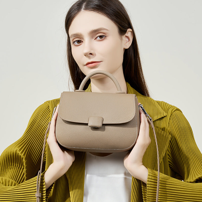 Simple handbag shoulder crossbody saddle bag