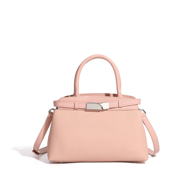 Genuine leather fashion crossbody bag women's single shoulder handbag small square bag simple and fashionable versatile women's bag
