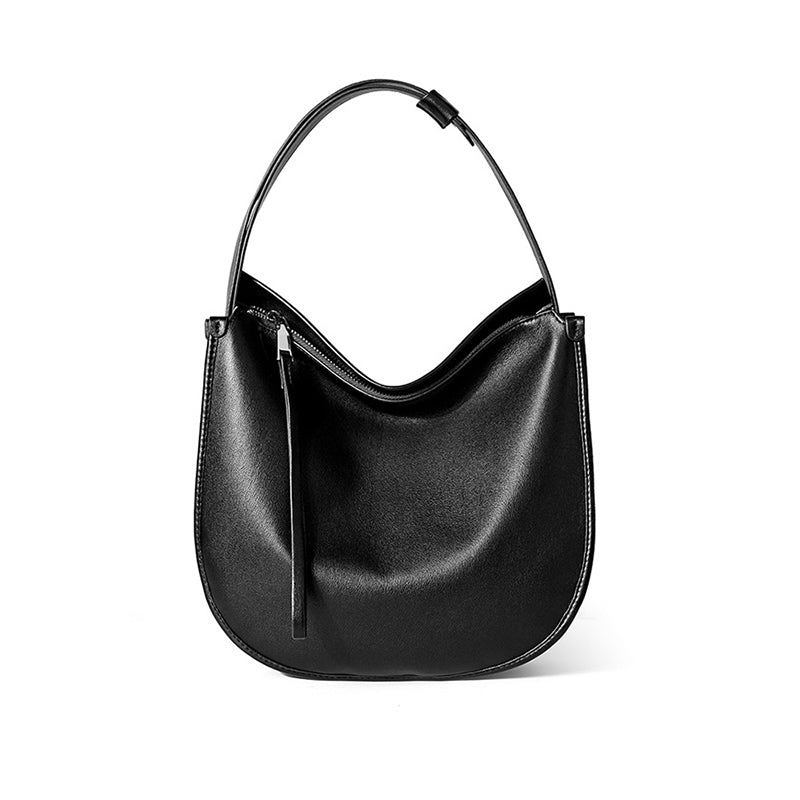 Lazy style minimalist tote bag comfortable soft leather women's bag cowhide commuting large capacity shoulder messenger bag
