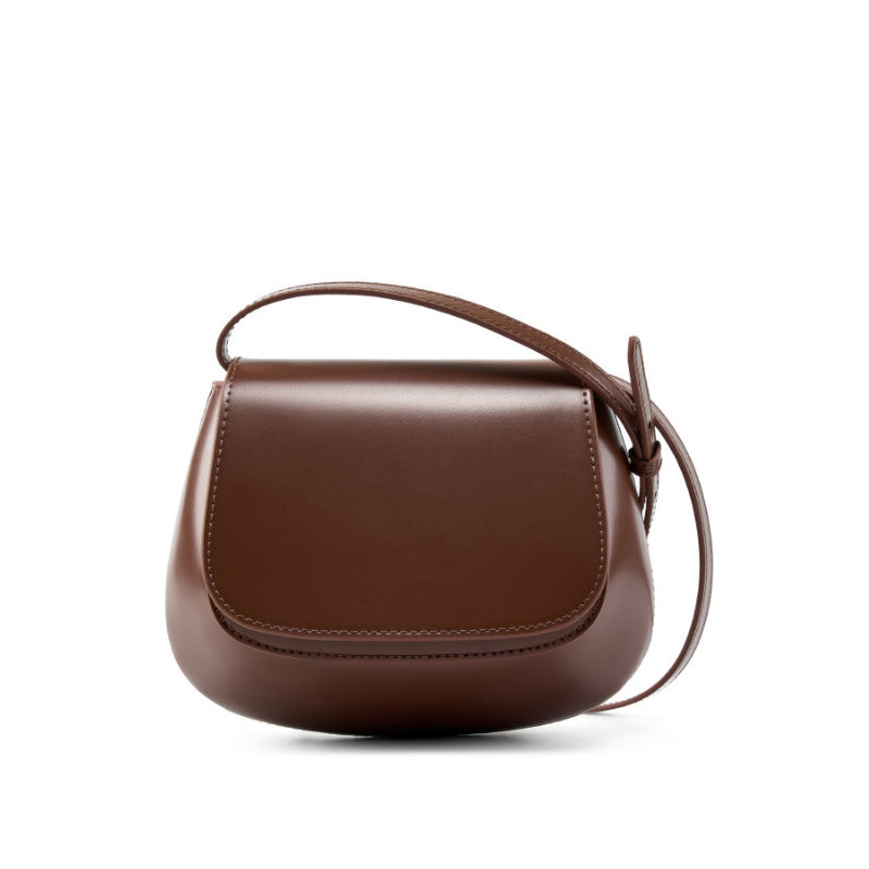 Genuine leather high-end shoulder messenger bag saddle bag