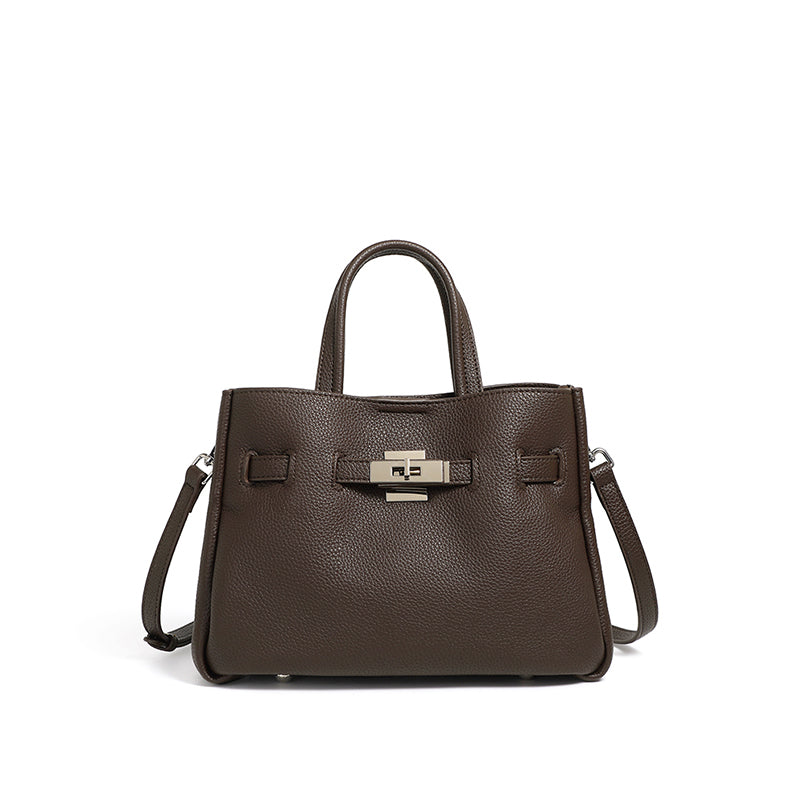 Genuine leather lazy platinum bag niche fashion all-match light luxury style handbag crossbody bag