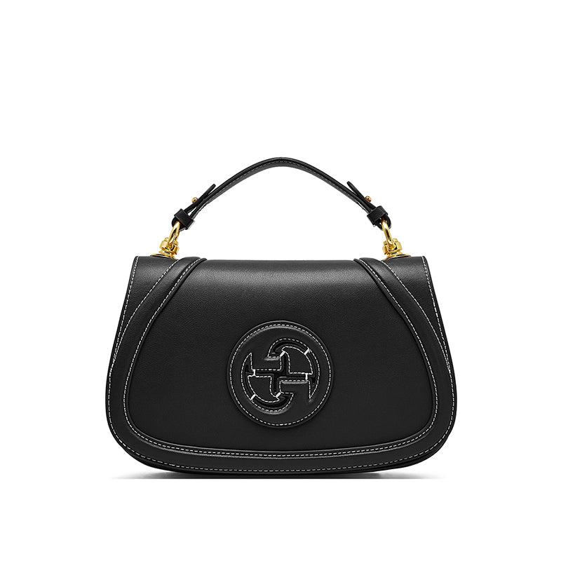 Genuine leather saddle bag high-grade retro women's bag single shoulder messenger bag versatile underarm bag