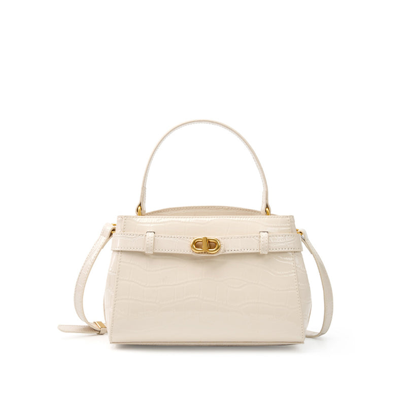 Crocodile pattern Kelly bag shoulder crossbody bag