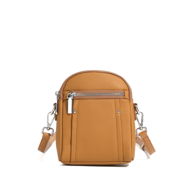 First layer TOGO cowhide crossbody bag mini women's bag small bag versatile fashion mobile phone shoulder bag