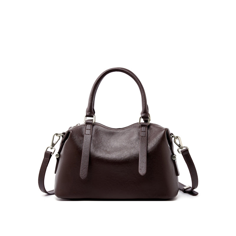 First layer vegetable tanned cowhide handbag genuine leather fashion retro versatile shoulder crossbody bag