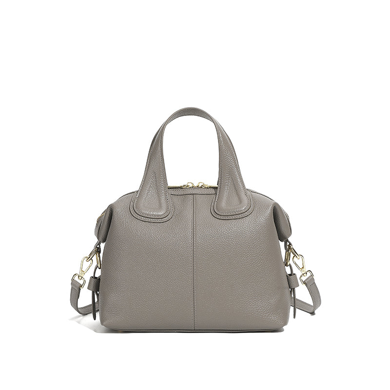 Genuine leather handbag fashionable top layer cowhide Boston bag versatile soft leather crossbody bag ladies bag