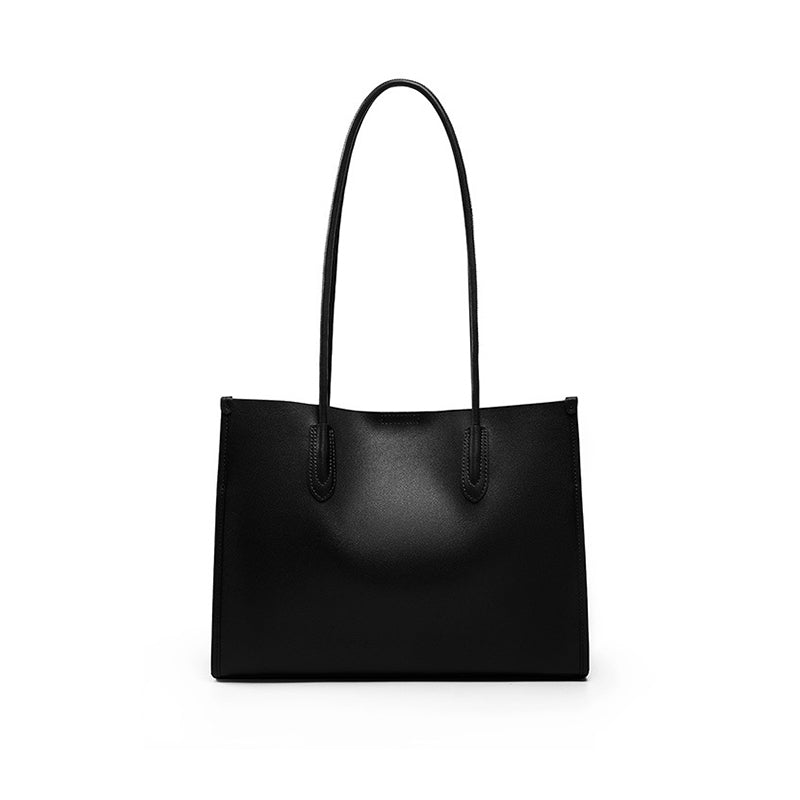Genuine leather women's bag niche soft leather tote bag large capacity cowhide shoulder bag