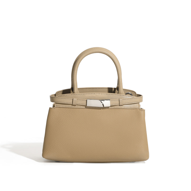 Genuine leather fashion crossbody bag women's single shoulder handbag small square bag simple and fashionable versatile women's bag