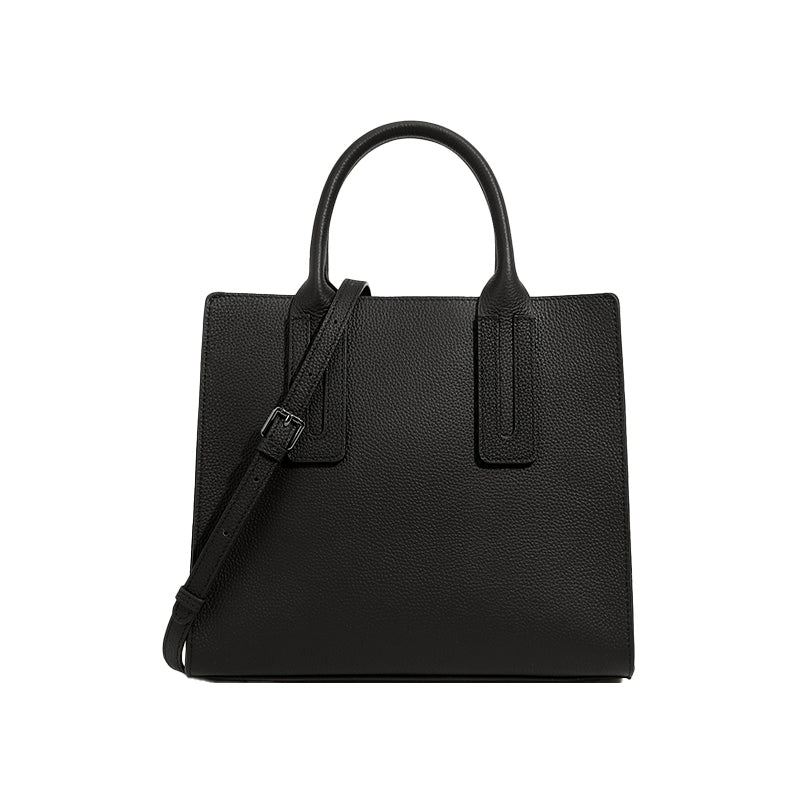 Genuine leather large capacity tote bag handbag simple cowhide crossbody shoulder bag