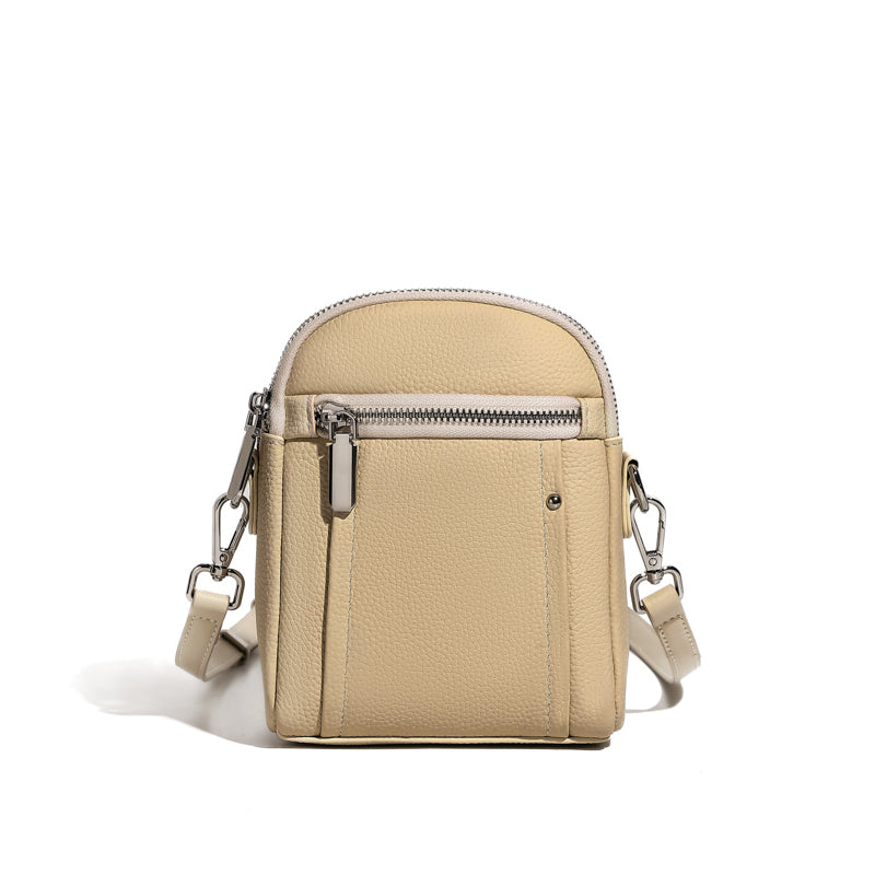 First layer TOGO cowhide crossbody bag mini women's bag small bag versatile fashion mobile phone shoulder bag
