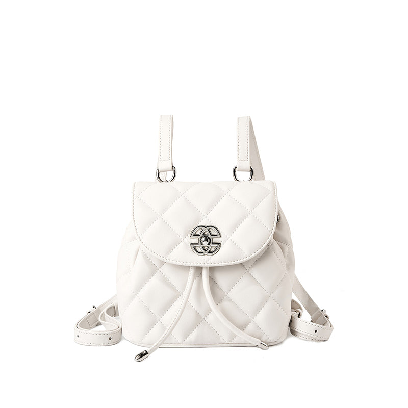 Korean niche leather fashion backpack
