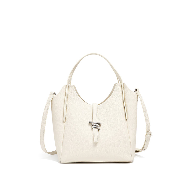 women's genuine leather handbag bucket bag