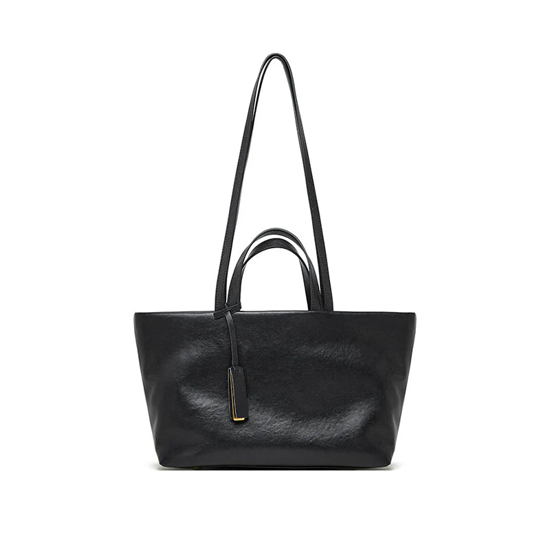 Small large-capacity shoulder tote bag