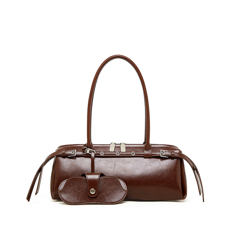 Retro motorcycle style cool baguette bag