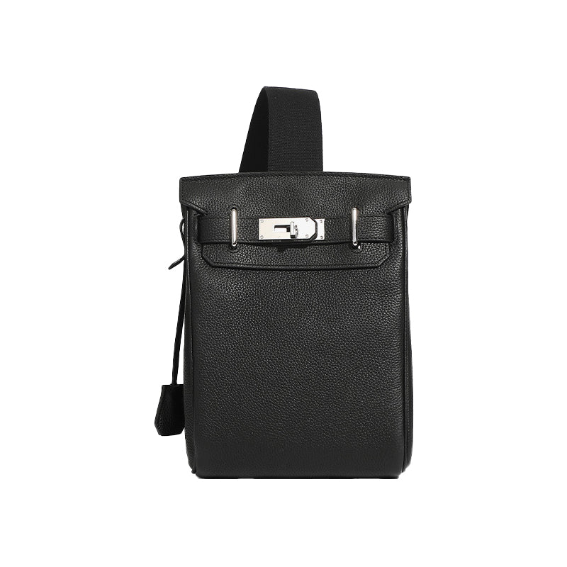 First layer of leather Kelly bag crossbody chest bag unisex backpack fashionable genuine leather shoulder crossbody bag