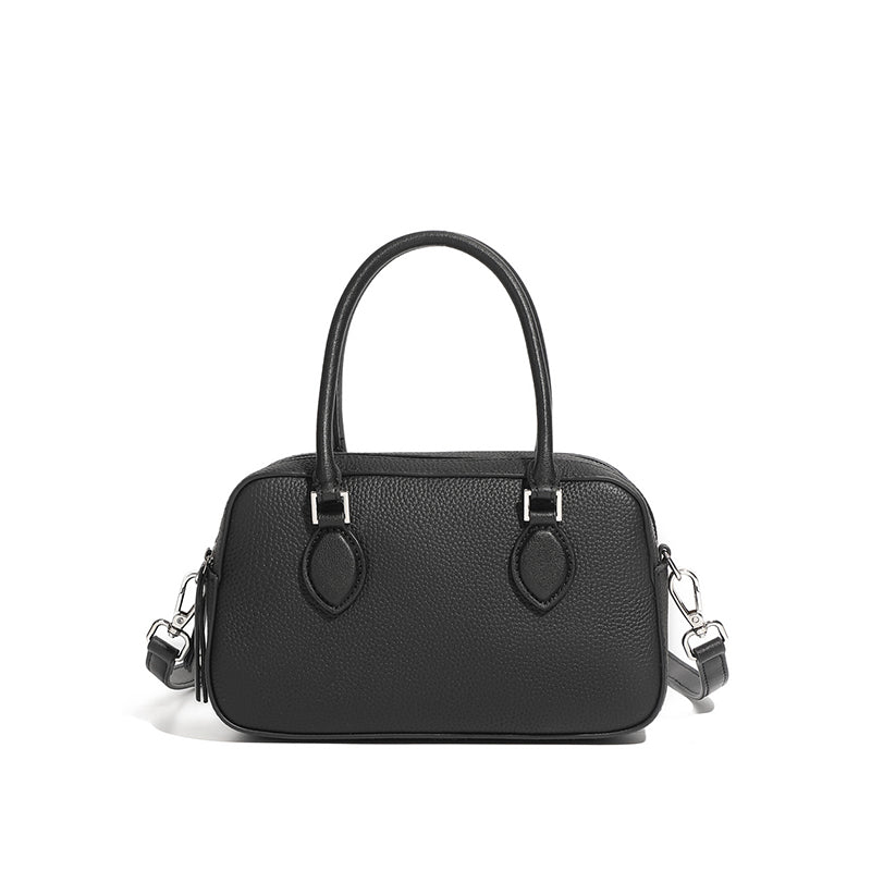 Genuine leather high-end handbag Boston bag mini crossbody shoulder bag pillow bag underarm women's bag