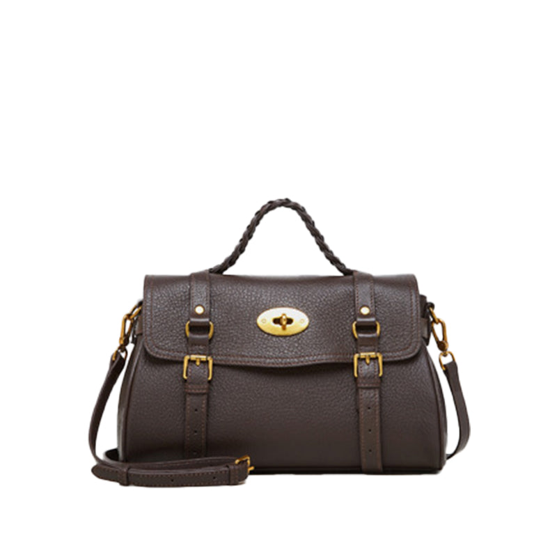 Genuine leather messenger bag handbag shoulder briefcase