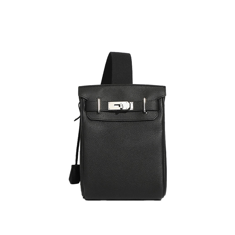 TOGO first layer leather Kelly bag crossbody chest bag men and women fashionable genuine leather shoulder crossbody bag