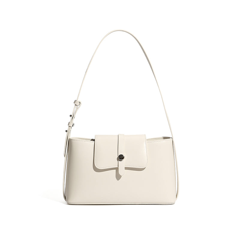 Genuine leather niche design underarm bag commuter fashion simple temperament versatile handbag shoulder bag
