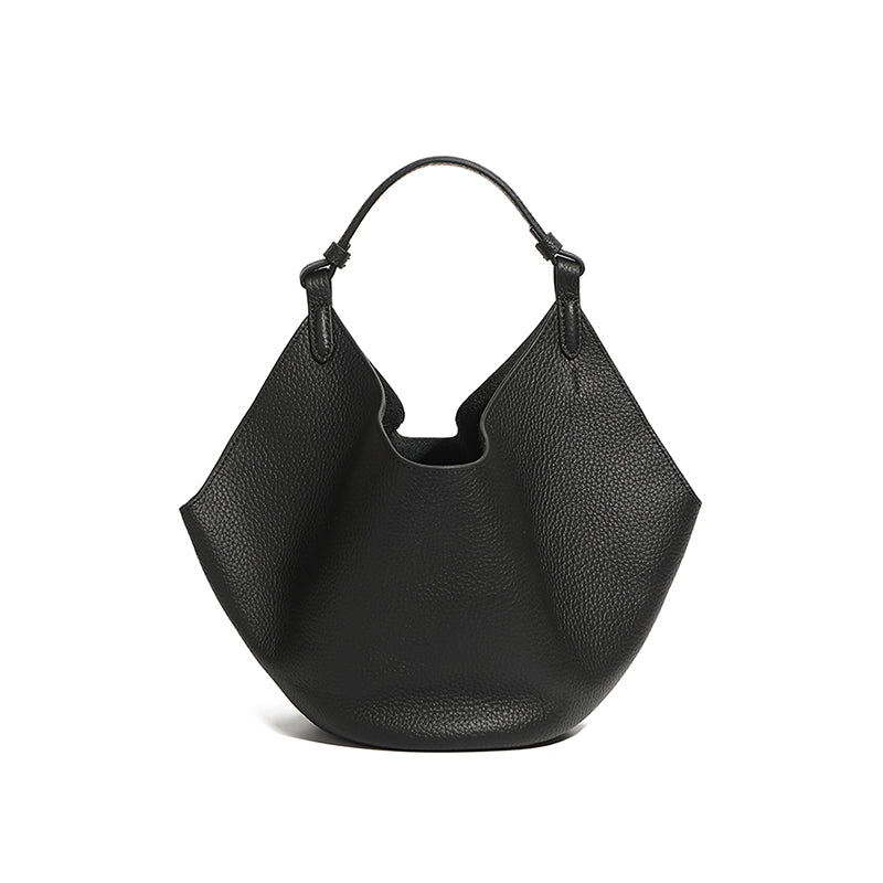 First layer of cowhide large capacity tote bag mother and vegetable basket bag trendy commuting all-match women's bag